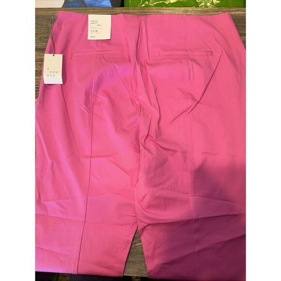 Women s High-Rise Slim Fit Ankle Pants - a New Day Pink. Size 17. NWT. Z - Picture 5 of 10